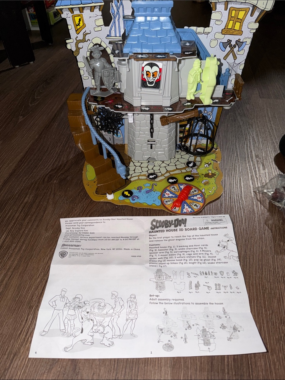 Scooby-Doo Haunted House 3D Board Game - Green - Picture 6 of 7